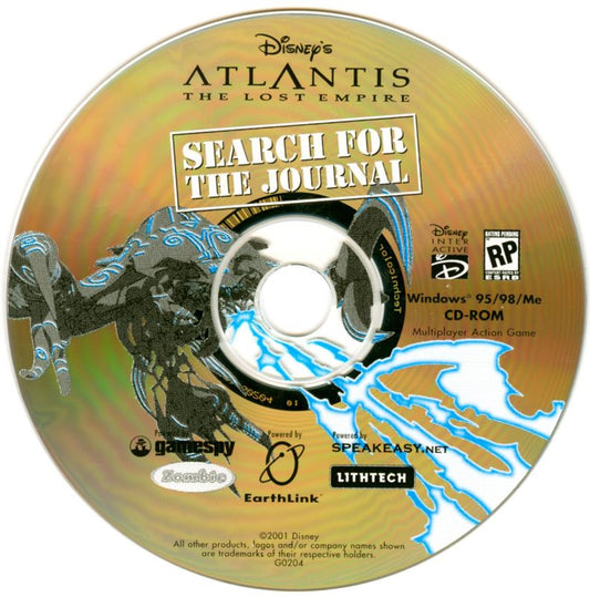 Disney's Atlantis - The Lost Empire - Search for the Journal Microsoft Windows PC CD-PC Gamez USA