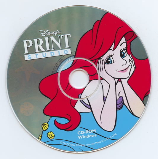 Disney's Little Mermaid Print Studio Microsoft Windows PC CD-PC Gamez USA