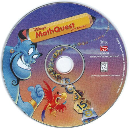 Disney's Reading Quest with Aladdin Microsoft Windows PC CD-PC Gamez USA