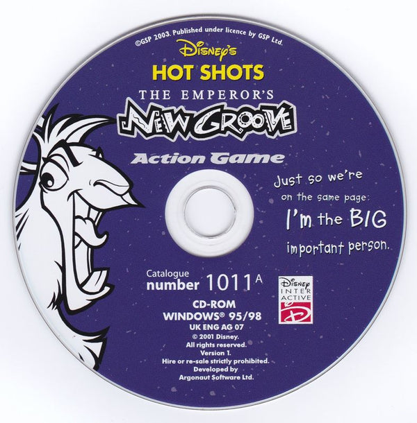 Disney’s The Emperor’s New Groove Microsoft Windows PC CD-PC Gamez USA