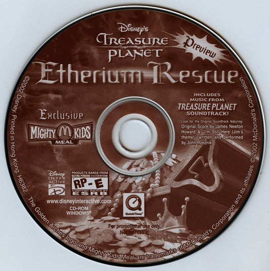 Disney's Treasure Planet Etherium Rescue Microsoft Windows PC CD-PC Gamez USA