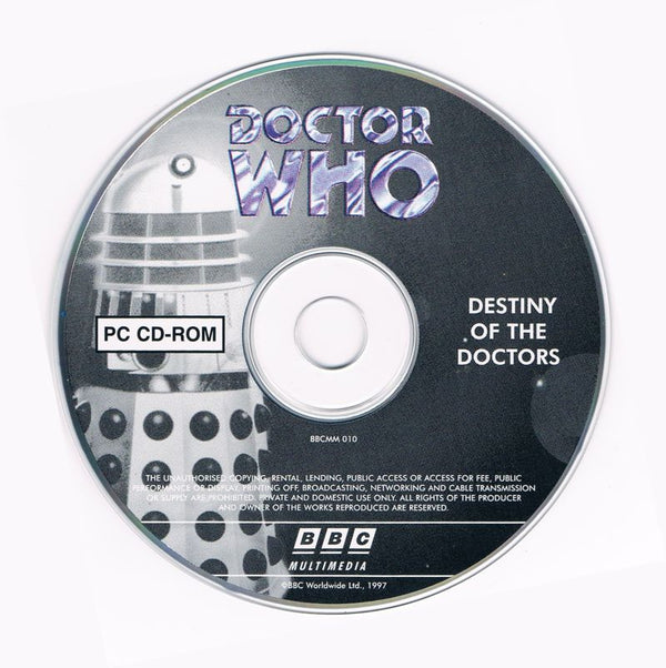 Doctor Who: Destiny of the Doctors 1997 Microsoft Windows PC CD Studio Fish BBC-PC Gamez USA