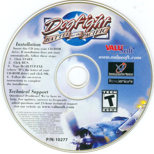 Dogfight Battle for the Pacific Microsoft Windows PC CD-PC Gamez USA