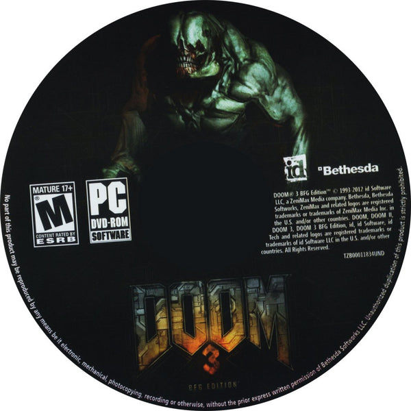 Doom 3 - BFG Edition Microsoft Windows PC DVD by PC Gamez USA