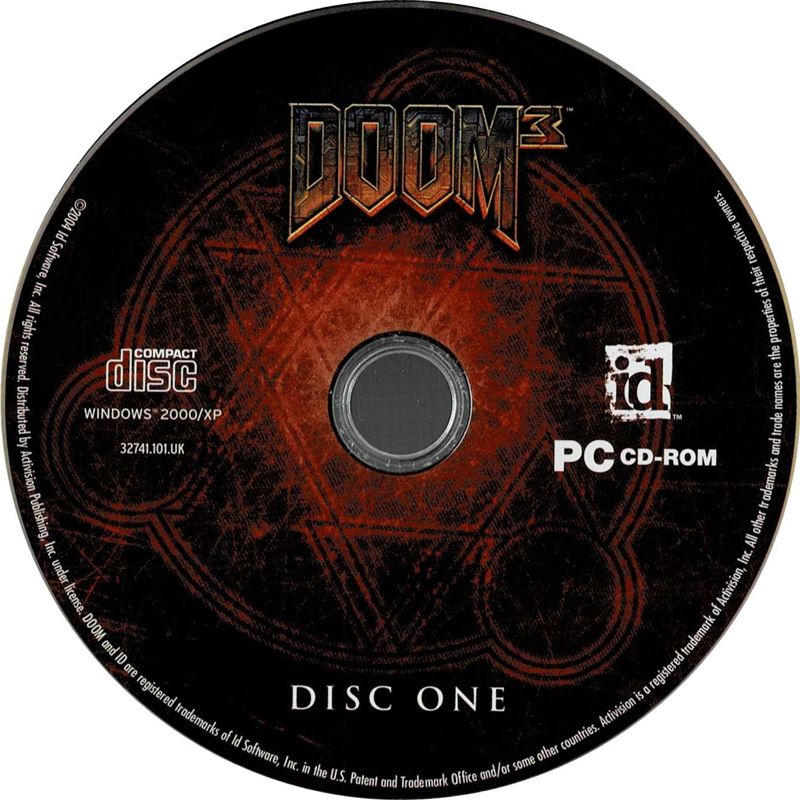 Doom³ 3 Disc 1-3 Microsoft Windows PC CD-PC Gamez USA