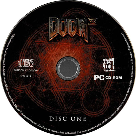 Doom³ 3 Disc 1-3 Microsoft Windows PC CD-PC Gamez USA