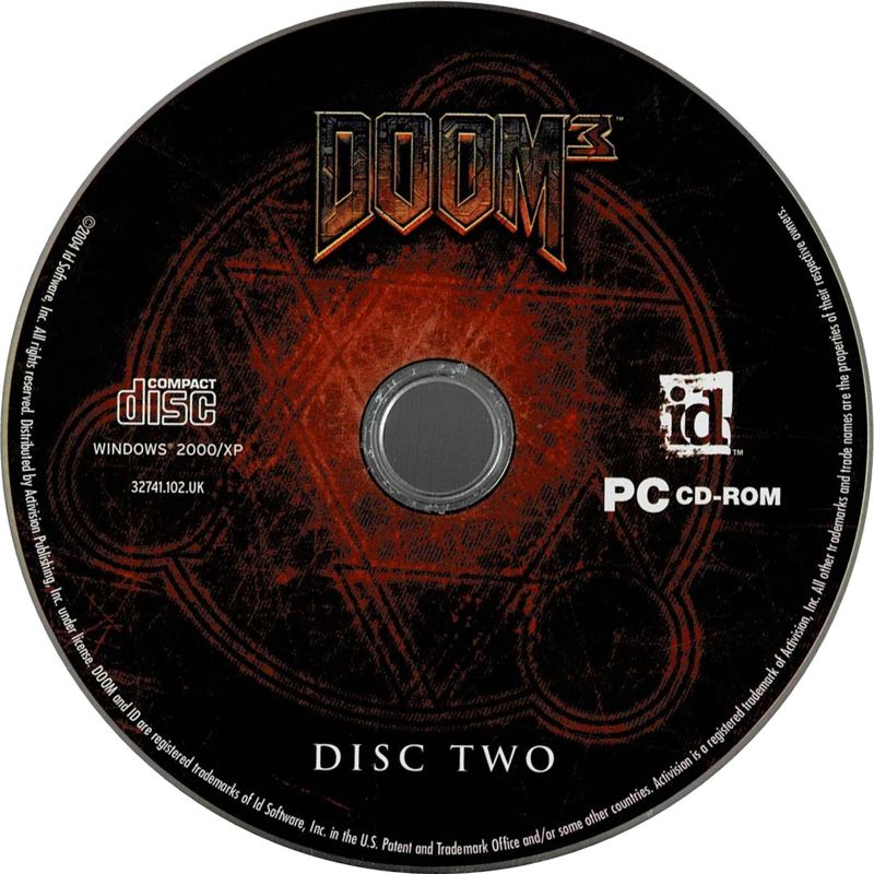 Doom³ 3 Disc 1-3 Microsoft Windows PC CD-PC Gamez USA