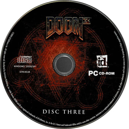 Doom³ 3 Disc 1-3 Microsoft Windows PC CD-PC Gamez USA