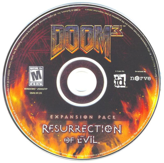 Doom³ 3: Resurrection of Evil Microsoft Windows PC CD-PC Gamez USA