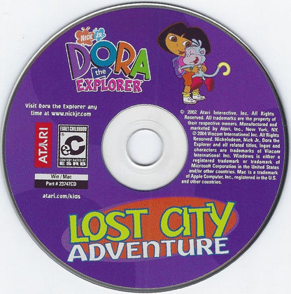 Dora the Explorer Lost City Adventure Microsoft Windows PC CD-PC Gamez USA