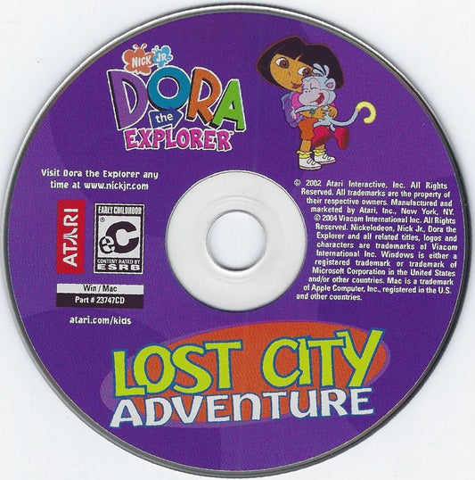 Dora the Explorer Lost City Adventure Microsoft Windows PC CD-PC Gamez USA