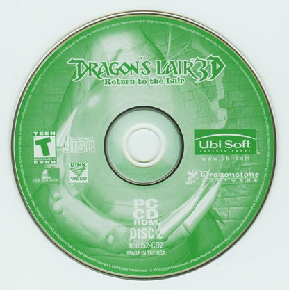 Dragon's Lair 3D Disc 1-2 Microsoft Windows PC CD-PC Gamez USA