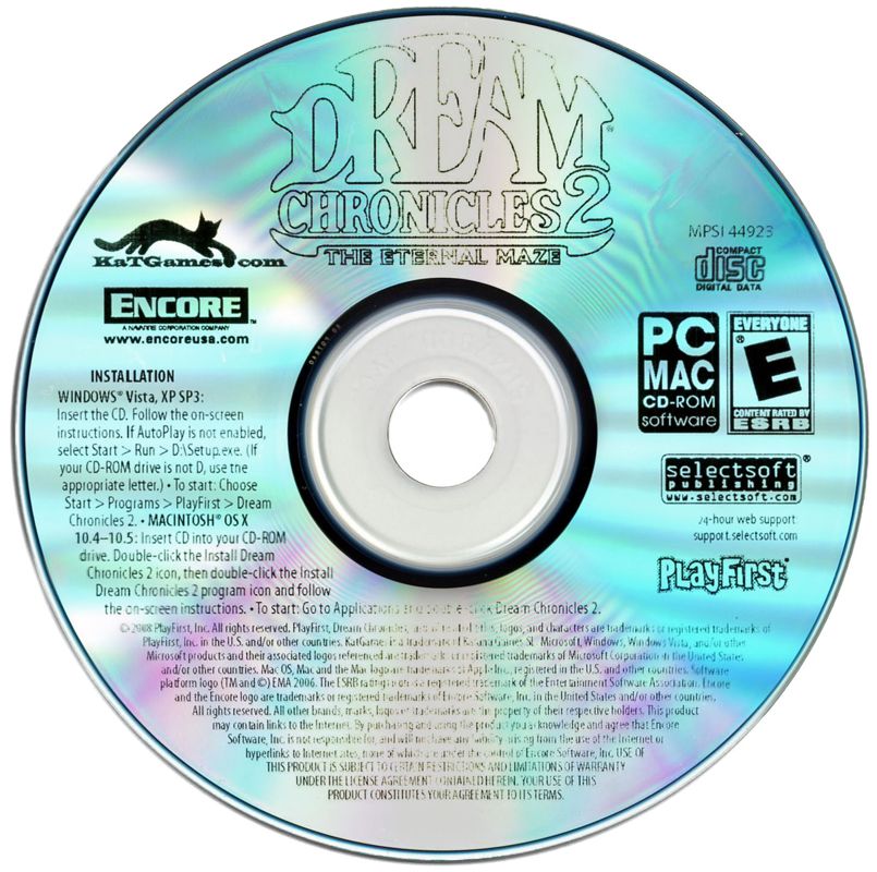 Dream Chronicles 2 The Eternal Maze Microsoft Windows PC CD by PC Gamez USA