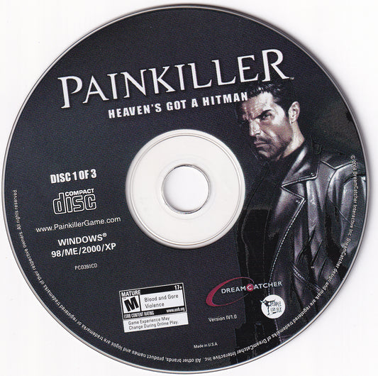 Painkiller Heaven's Got a Hitman Disc 1-3 Microsoft Windows PC CD-PC Gamez USA