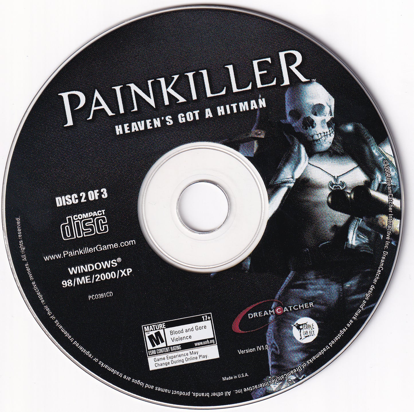Painkiller Heaven's Got a Hitman Disc 1-3 Microsoft Windows PC CD-PC Gamez USA