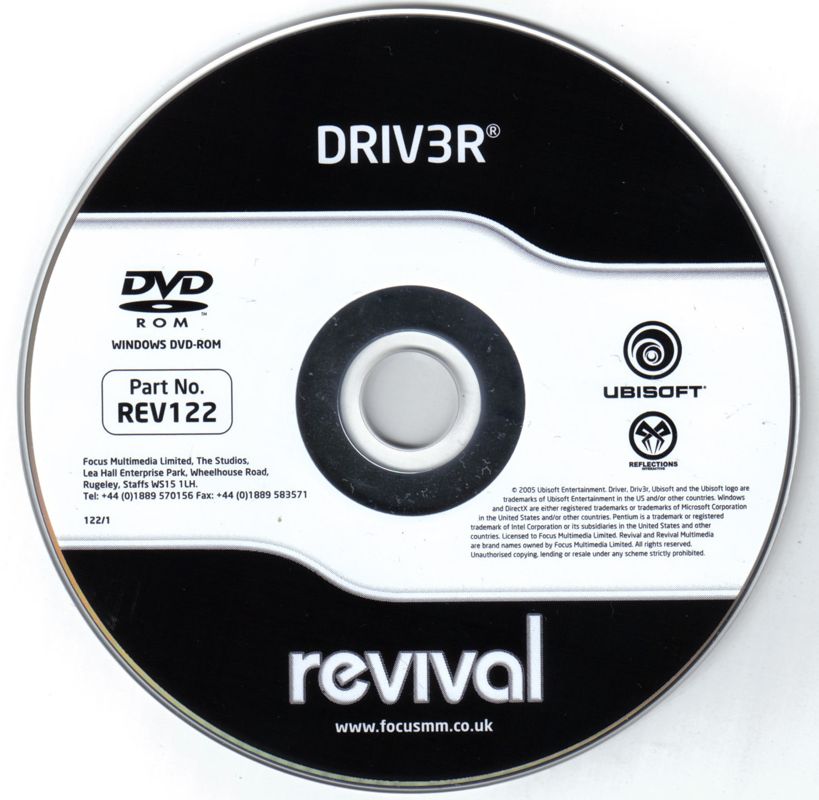 Driver 3 Cd Driv3r Microsoft Windows PC CD - Action Driving Adventure – PC Gamez USA