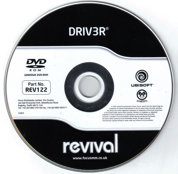 Driv3r Microsoft Windows PC CD-PC Gamez USA
