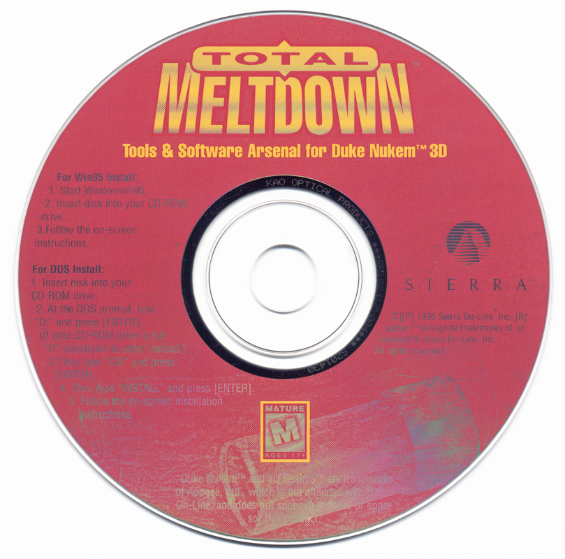 Duke Nukem Total Meltdown Microsoft Windows PC CD-PC Gamez USA