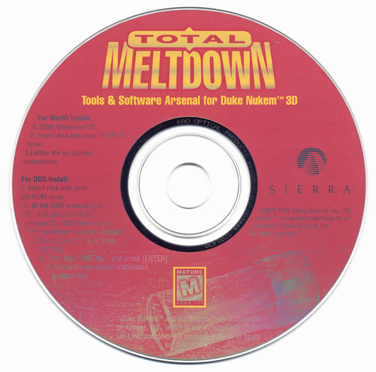 Duke Nukem Total Meltdown Microsoft Windows PC CD-PC Gamez USA