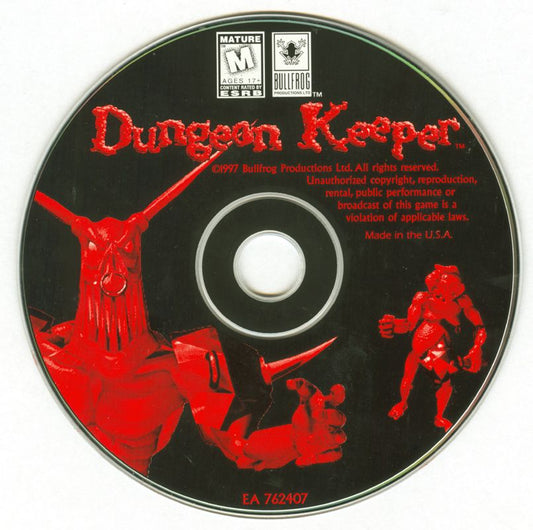 dungeon keeper Microsoft Windows PC CD-PC Gamez USA
