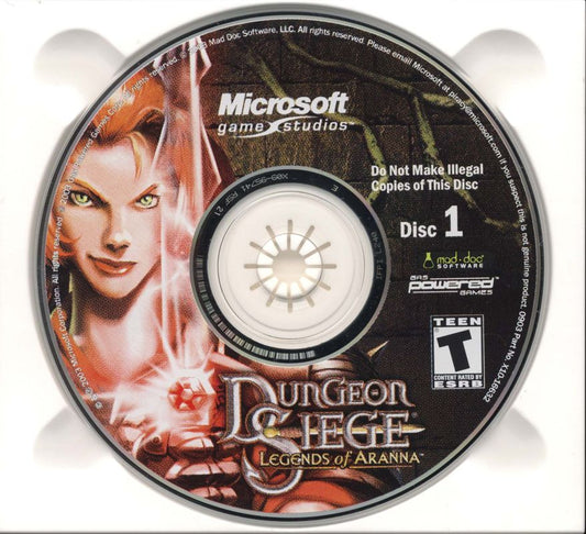 Dungeon Siege - Legends of Aranna Disc 1-3 Microsoft Windows PC CD-PC Gamez USA