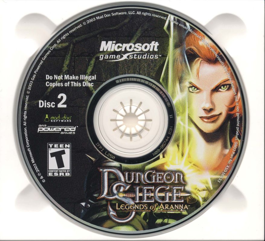 Dungeon Siege - Legends of Aranna Disc 1-3 Microsoft Windows PC CD-PC Gamez USA