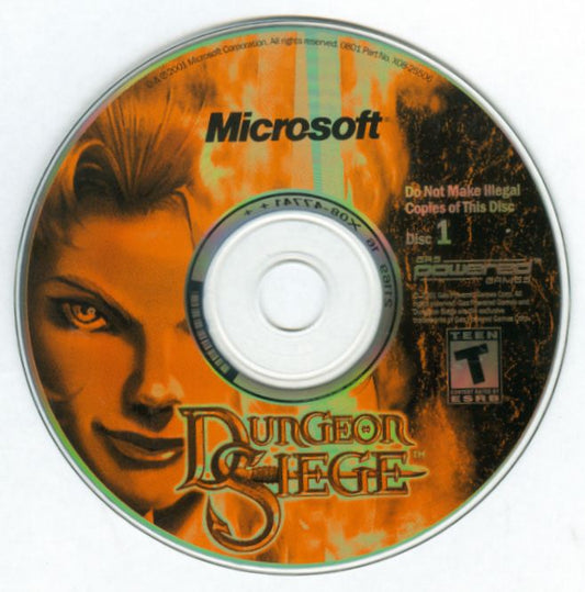 Dungeon Siege Disc 1-2 2002 Microsoft Windows UbiSoft Square Enix PC CD-PC Gamez USA