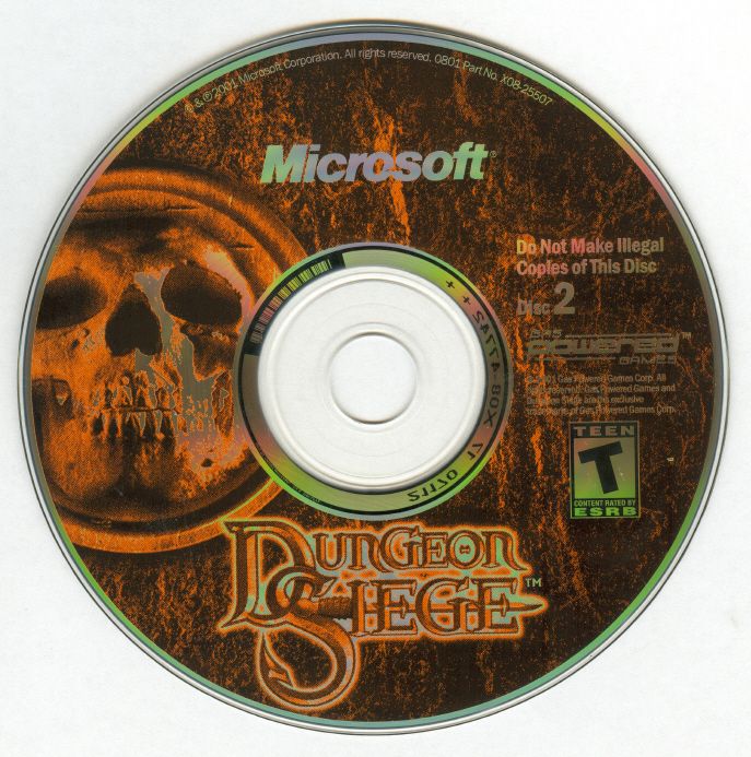 Dungeon Siege Disc 1-2 2002 Microsoft Windows UbiSoft Square Enix PC CD-PC Gamez USA