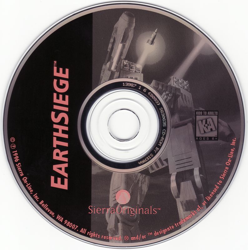 EarthSiege Microsoft Windows PC CD-PC Gamez USA