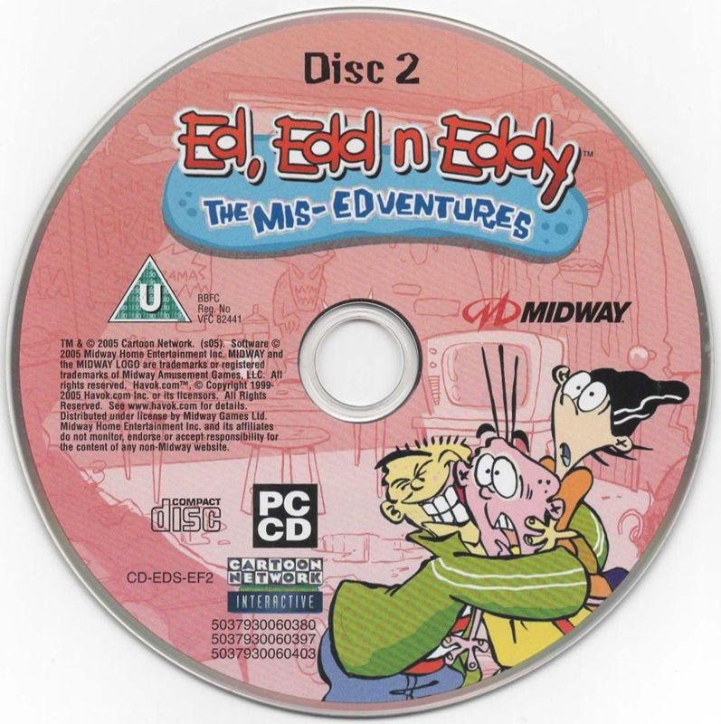 Ed, Edd n Eddy The Mis-Edventures Disc 1-2 Microsoft Windows PC CD-PC Gamez USA