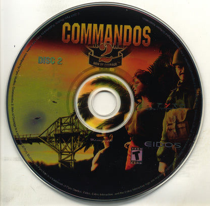 Eidos Commandos 2 Men of Courage Disc 1 - 2 Microsoft Windows PC CD-PC Gamez USA