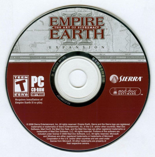 Empire Earth II - The Art of Supremacy Microsoft Windows PC CD-PC Gamez USA