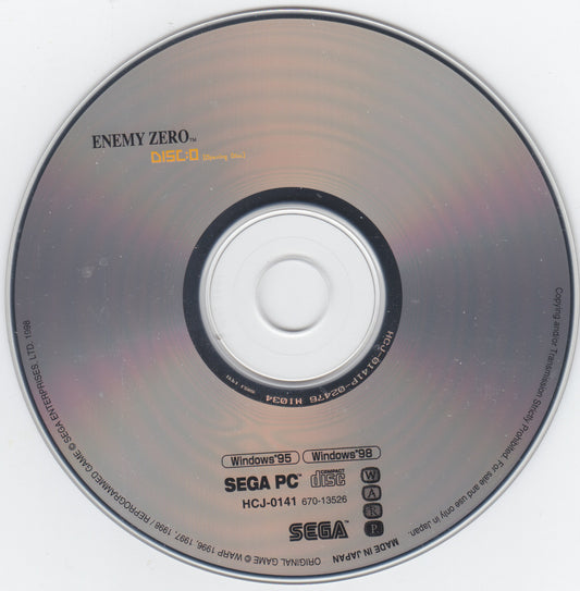 Enemy Zero Disc 0-3 Microsoft Windows PC CD-PC Gamez USA