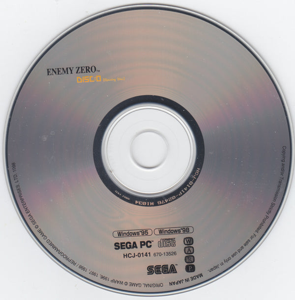 Enemy Zero Disc 0-3 Microsoft Windows PC CD-PC Gamez USA