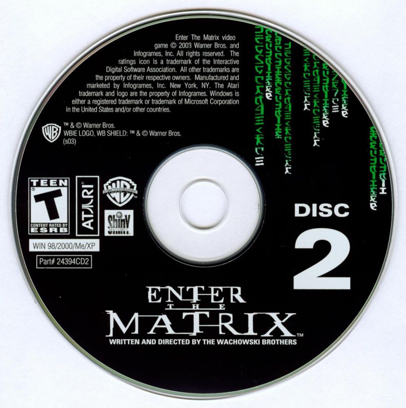 Enter the Matrix Disc 1-4 Microsoft Windows PC CD-PC Gamez USA