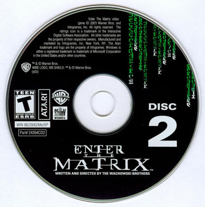 Enter the Matrix Disc 1-4 Microsoft Windows PC CD-PC Gamez USA