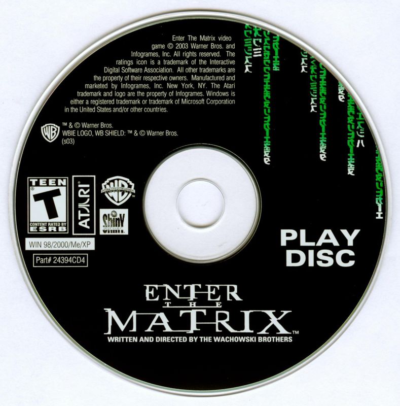 Enter the Matrix Disc 1-4 Microsoft Windows PC CD-PC Gamez USA