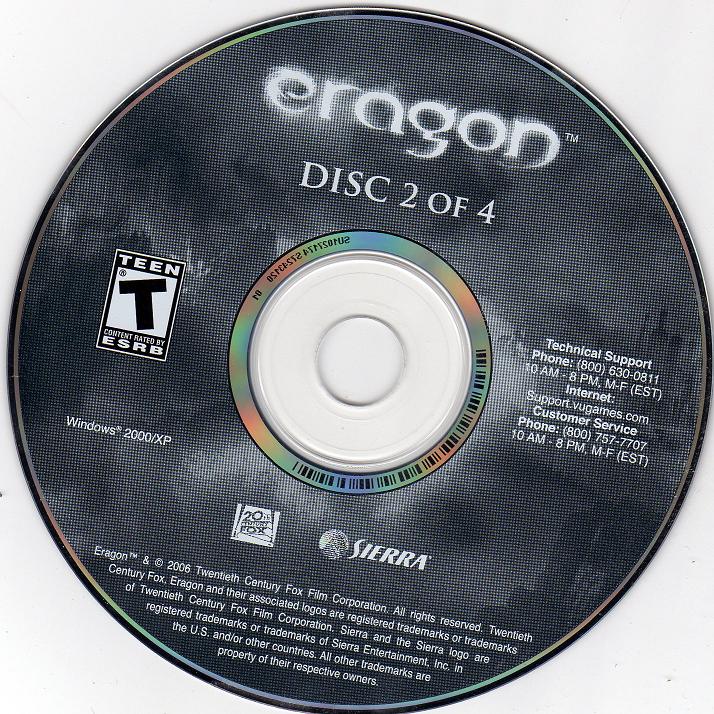 Eragon Disc 1-4 Microsoft Windows PC CD-PC Gamez USA
