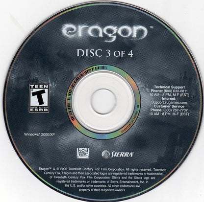 Eragon Disc 1-4 Microsoft Windows PC CD-PC Gamez USA