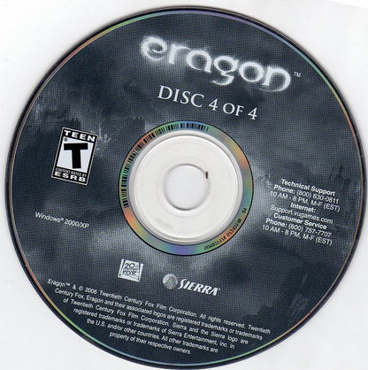 Eragon Disc 1-4 Microsoft Windows PC CD-PC Gamez USA