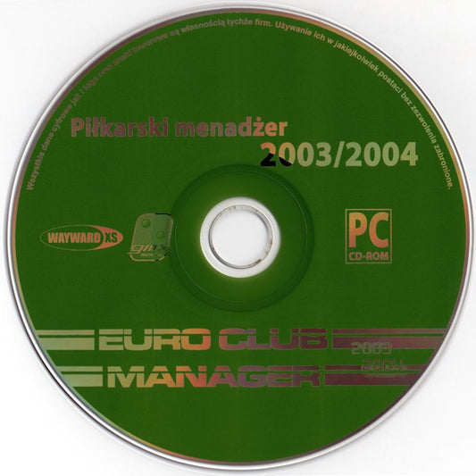 Euro Club Manager 2003-04 Microsoft Windows PC CD-PC Gamez USA