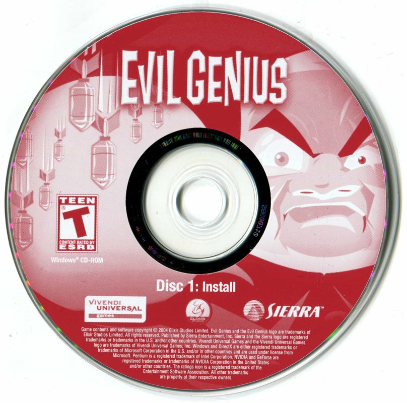 Evil Genius Disc 1-2 Microsoft Windows PC CD-PC Gamez USA