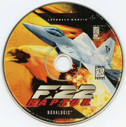 F-22 Raptor Microsoft Windows PC CD-PC Gamez USA