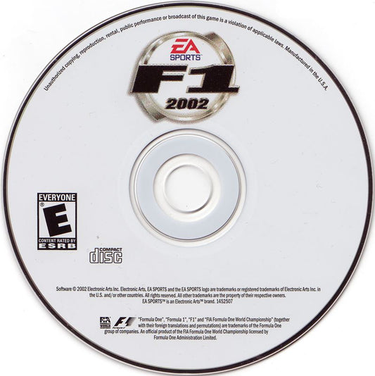 F1 2002 Microsoft Windows PC CD-PC Gamez USA