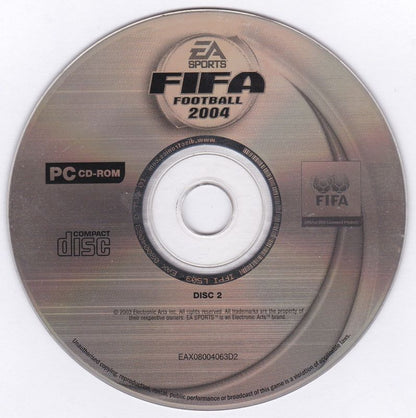 FIFA Soccer 2004 Disc 1-2 Microsoft Windows PC CD-PC Gamez USA