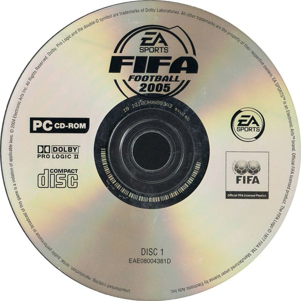FIFA Soccer 2005 Disc 1-2 Microsoft Windows PC CD-PC Gamez USA