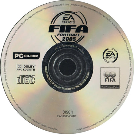 Computer Game Fifa Example Cd FIFA Soccer 2005 Disc 1-2 Microsoft Windows PC CD Game – PC Gamez USA