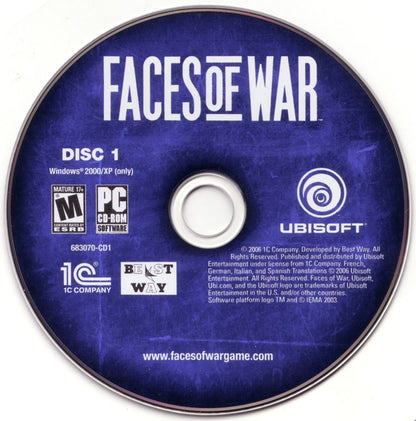 Faces of War Disc 1-3 Microsoft Windows PC CD-PC Gamez USA
