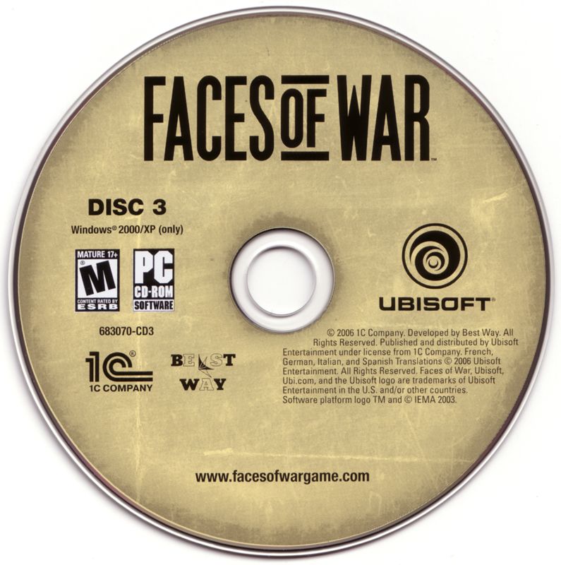 Faces of War Disc 1-3 Microsoft Windows PC CD-PC Gamez USA