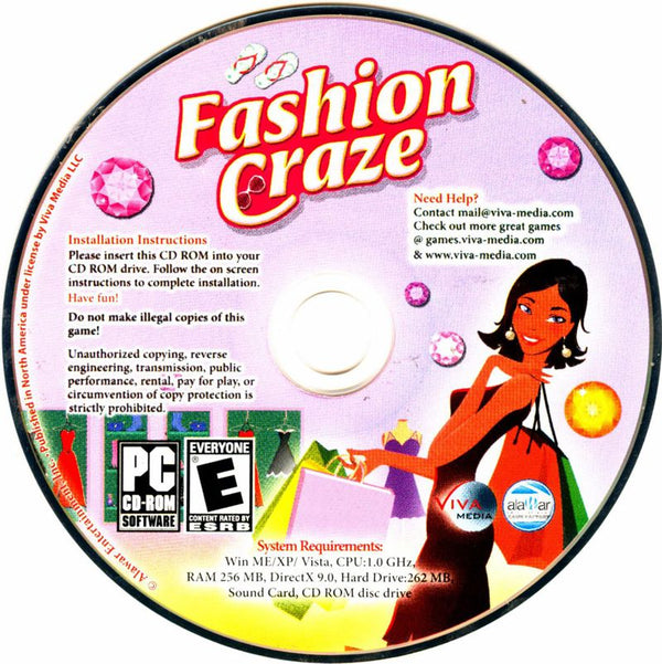 Fashion Craze Microsoft Windows PC CD by PC Gamez USA